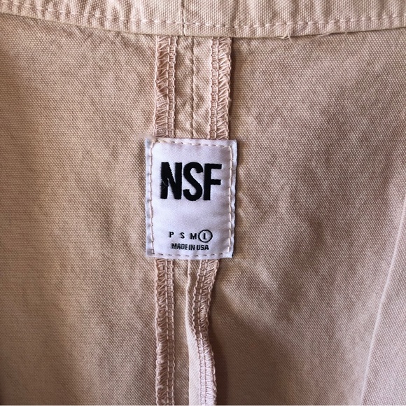 NSF Khaki cotton kimono style jacket size L - Picture 3 of 5